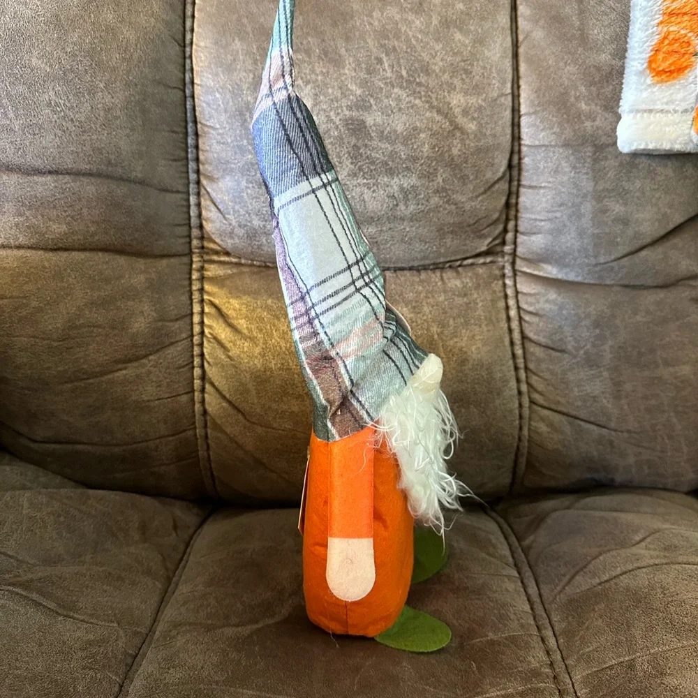 🌵 3/$15 Fall Autumn 14 inch tall Pumpkin Gnome (see description)